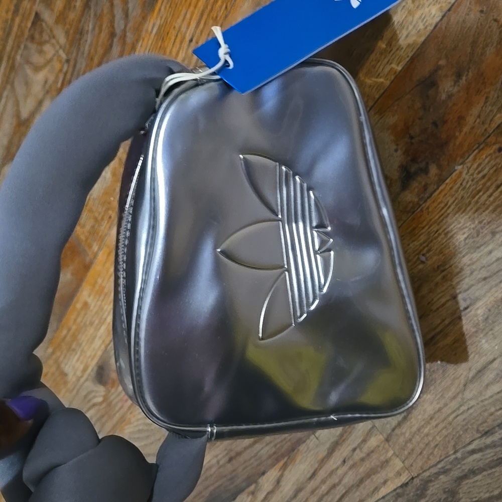 Adidas Silver Mini Airliner Bag - Picture 4 of 7